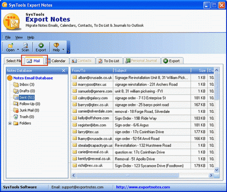 NSF File to Outlook 9.3