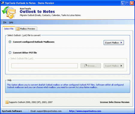 Transfer Outlook PST files to Lotus Notes with Outlook to NSF Conversion utility